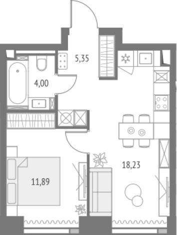 Купить однокомнатную квартиру у метро Бутырская  в Москве. Вариант № 103997, 0, площадь -  квм, цена 29227734 рублей