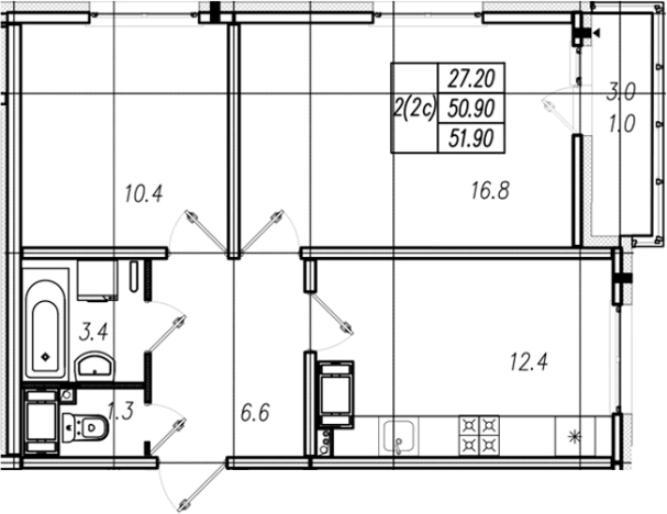 Купить квартиру в новостройках на улице Муринская дорога в Санкт-Петербурге. Вариант № 9635202, 0, площадь -  квм, цена 8611922 рублей