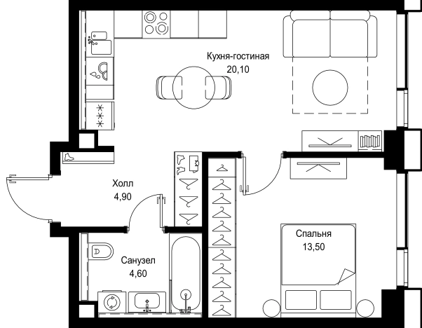 Купить квартиру в новостройках в ЖК Cityzen в Москве. Вариант № 148069, 0, площадь -  квм, цена 21515520 рублей