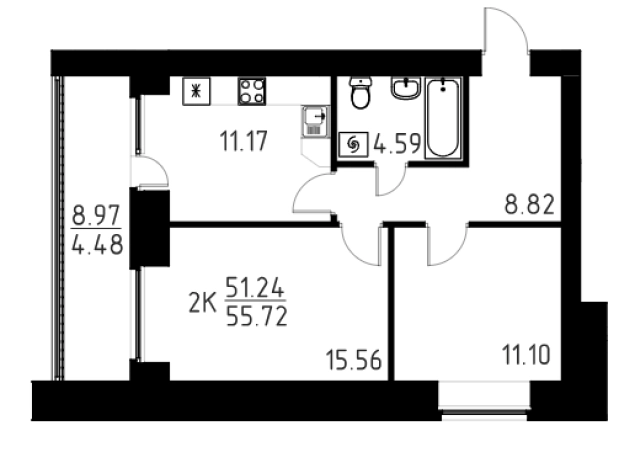 Купить квартиру в новостройках в Томской области. Вариант № 151245, 0, площадь -  квм, цена 7299500 рублей
