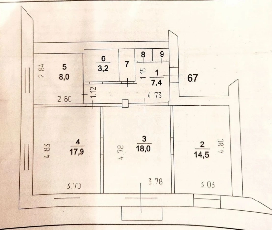 Купить квартиру в Кемерове. Вариант № 9918858, 1, площадь -  квм, цена 5700000 рублей