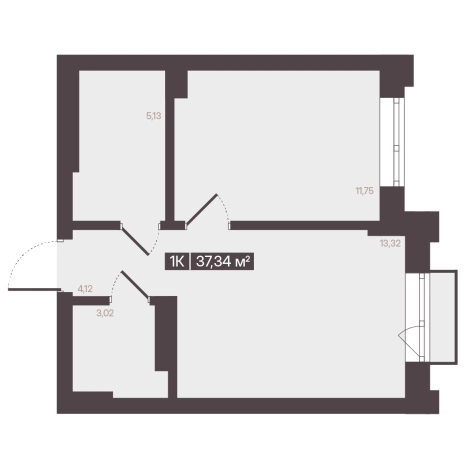 Купить квартиру в новостройках в районе Центральный в Кемерове. Вариант № 170854, 1, площадь -  квм, цена 5614750 рублей