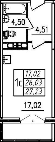 Купить квартиру в новостройках в ЖК Меридиан.Шушары в Санкт-Петербурге. Вариант № 6887953, 0, площадь -  квм, цена 4792480 рублей