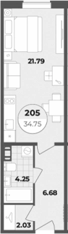 Купить Студию в новостройках у метро Лиговский проспект в Санкт-Петербурге. Вариант № 6855499, 0, площадь -  квм, цена 13208475 рублей