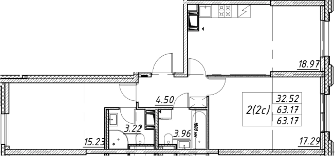 Купить трехкомнатную квартиру в новостройках у метро Елизаровская в Санкт-Петербурге. Вариант № 7850047, 0, площадь -  квм, цена 17957967 рублей