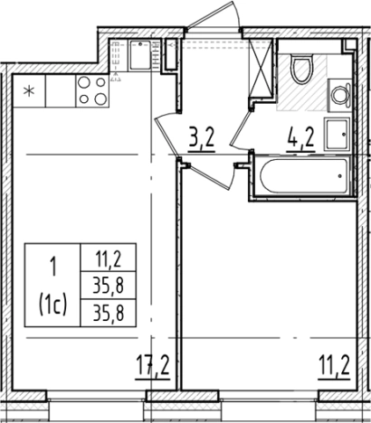 Купить двухкомнатную квартиру в ЖК Большая Охта в Санкт-Петербурге. Вариант № 6244693, 0, площадь -  квм, цена 12208981 рублей