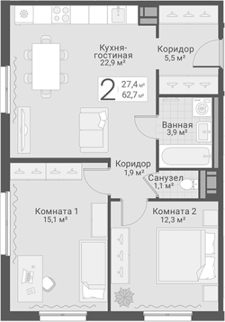 Купить трехкомнатную квартиру в ЖК Руднева, 15 в Санкт-Петербурге. Вариант № 7603712, 0, площадь -  квм, цена 16800000 рублей