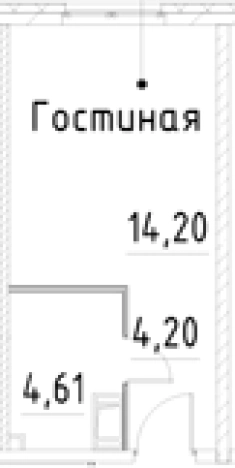 Купить Студию у метро Улица Дыбенко в Санкт-Петербурге. Вариант № 9327499, 0, площадь -  квм, цена 4975271 рублей