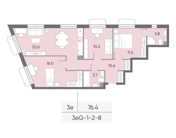 Купить трехкомнатную квартиру в районе Западное Дегунино в Москве. Вариант № 8070949, 0, площадь -  квм, цена 31769717 рублей
