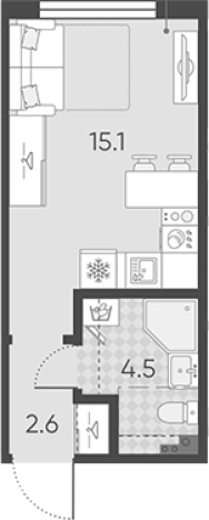 Купить квартиру в новостройках в ЖК Пулково Lake в Санкт-Петербурге. Вариант № 7597179, 0, площадь -  квм, цена 5378083 рублей