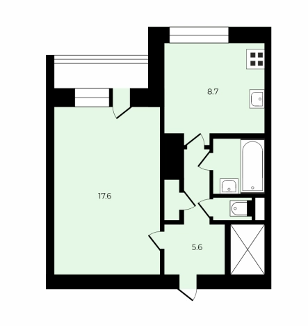 Купить однокомнатную квартиру на улице Михайловская дорога в Санкт-Петербурге. Вариант № 10130255, 2, площадь -  квм, цена 6500000 рублей