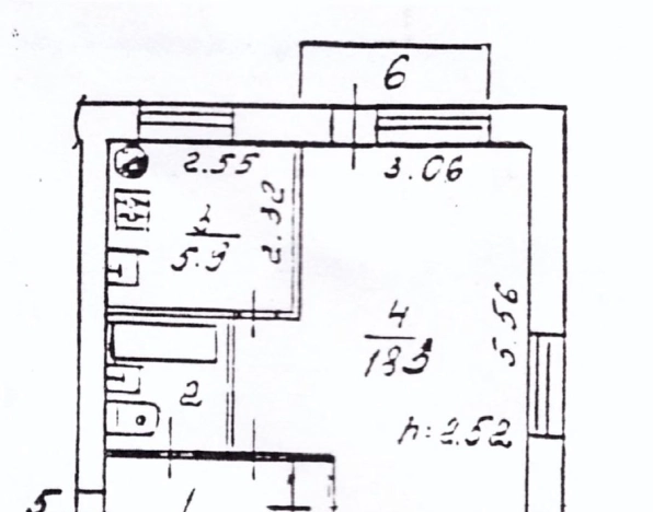 Купить однокомнатную квартиру на улице Урицкого в Воронеже. Вариант № 13243, 3, площадь -  квм, цена 3100000 рублей