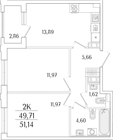 Купить двухкомнатную квартиру в новостройках в ЖК Гранат в Санкт-Петербурге. Вариант № 6258008, 0, площадь -  квм, цена 18936555 рублей