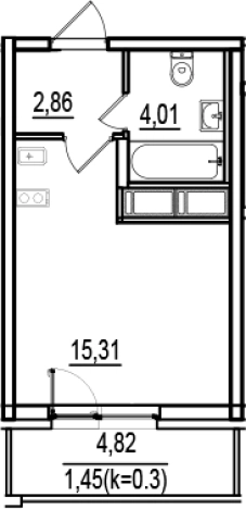Купить Студию на улице Тельмана в Санкт-Петербурге. Вариант № 6642849, 0, площадь -  квм, цена 6911775 рублей