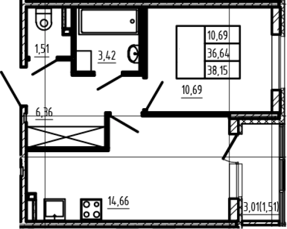 Купить однокомнатную квартиру в Микрорайоне Чёрная Речка, Сертолово в Сертолове. Вариант № 6963057, 0, площадь -  квм, цена 8087800 рублей