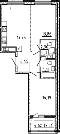 Купить трехкомнатную квартиру в ЖК N8 в Санкт-Петербурге. Вариант № 5550769, 0, площадь -  квм, цена 33033352 рублей
