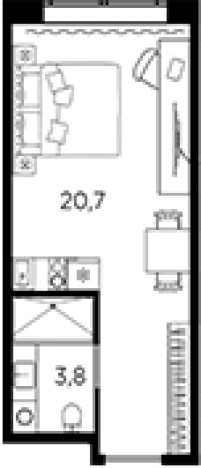 Купить Студию на улице проспект Стачек в Санкт-Петербурге. Вариант № 6228732, 0, площадь -  квм, цена 5085658 рублей