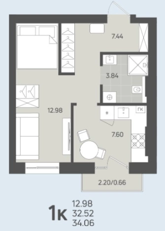 Купить квартиру в новостройках на улице Горького в Калининграде. Вариант № 103260, 0, площадь -  квм, цена 3772320 рублей