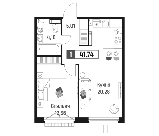 Купить двухкомнатную квартиру в новостройках в ЖК Максималист в Мурине. Вариант № 6867998, 0, площадь -  квм, цена 8003201 рублей