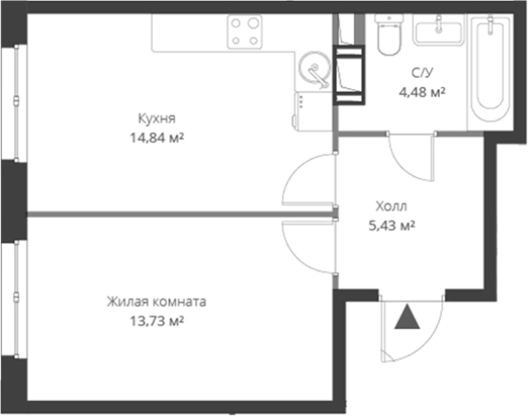 Купить двухкомнатную квартиру у метро Парнас в Сертолове. Вариант № 6058266, 0, площадь -  квм, цена 6079945 рублей