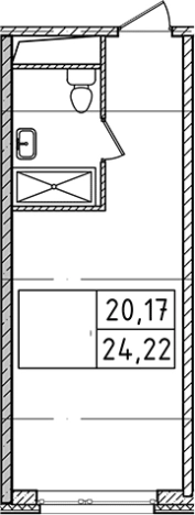 Купить Студию у метро Ладожская в Санкт-Петербурге. Вариант № 8993642, 0, площадь -  квм, цена 6444554 рублей