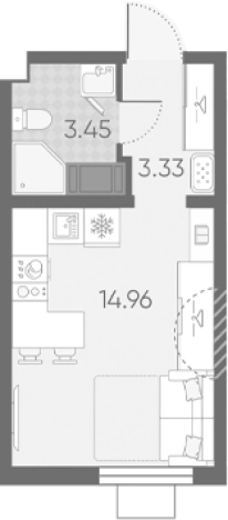Купить Студию в новостройках в ЖК Морская миля в Санкт-Петербурге. Вариант № 6889711, 0, площадь -  квм, цена 6831860 рублей