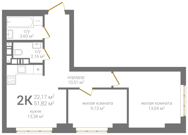 Купить квартиру в ЖК Печерский д2 в Нижнем Новгороде. Вариант № 595634, 0, площадь -  квм, цена 12125880 рублей