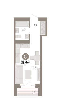 Купить Студию в районе Метрогородок в Москве. Вариант № 131139, 0, площадь -  квм, цена 12180000 рублей