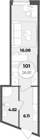 Купить Студию в новостройках в районе Центральный в Санкт-Петербурге. Вариант № 6855402, 0, площадь -  квм, цена 10190481 рублей