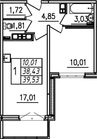 Купить квартиру в новостройках в ЖК Меридиан.Шушары в Санкт-Петербурге. Вариант № 6887794, 0, площадь -  квм, цена 6364330 рублей