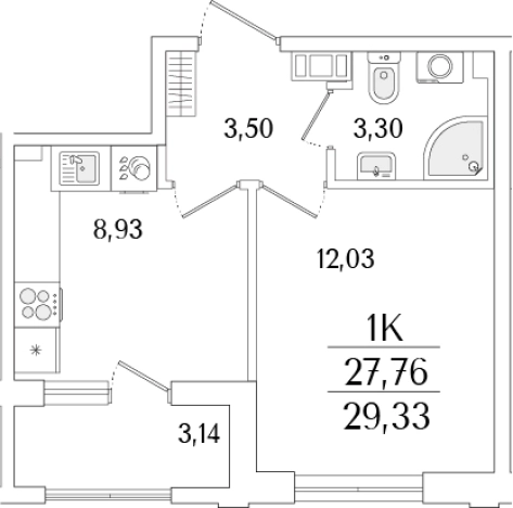 Купить однокомнатную квартиру у метро Бухарестская в Санкт-Петербурге. Вариант № 6258471, 0, площадь -  квм, цена 10854127 рублей