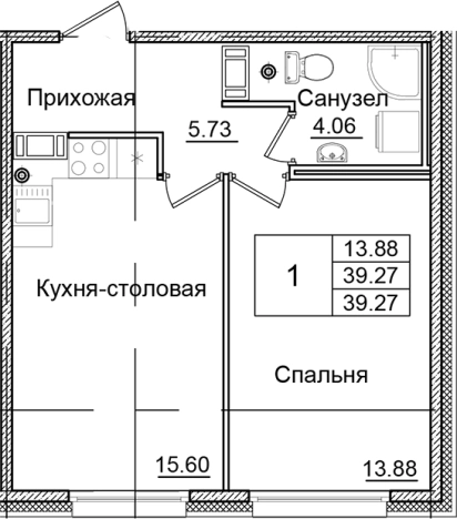 Купить однокомнатную квартиру в ЖК Квартал Заречье в Санкт-Петербурге. Вариант № 6707430, 0, площадь -  квм, цена 6934091 рублей