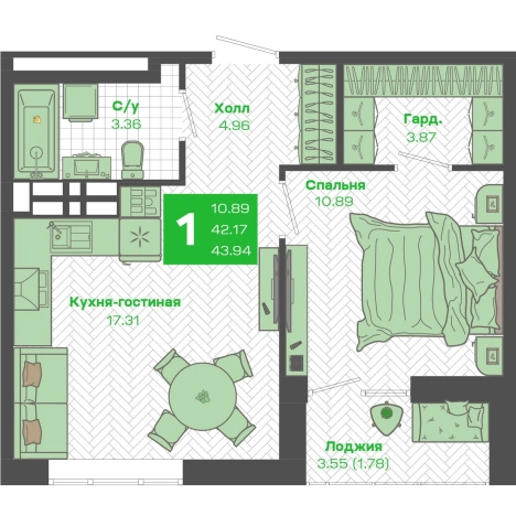 Купить однокомнатную квартиру в Приморском крае. Вариант № 6058805, 0, площадь -  квм, цена 7800000 рублей