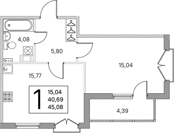 Купить двухкомнатную квартиру в новостройках у метро Проспект Ветеранов в Санкт-Петербурге. Вариант № 6866148, 0, площадь -  квм, цена 10062637 рублей