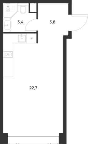 Купить Студию в новостройках на улице 1-й Грайвороновский проезд в Москве. Вариант № 10427546, 0, площадь -  квм, цена 17855500 рублей