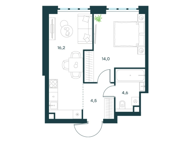 Купить квартиру в ЮВАО в Москве. Вариант № 825741, 0, площадь -  квм, цена 25414190 рублей
