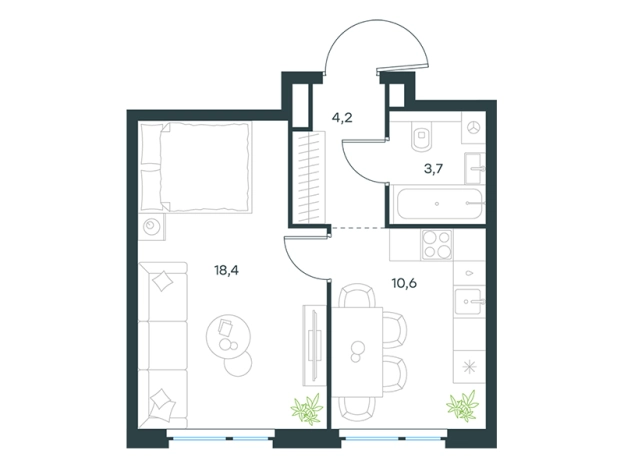 Купить квартиру на улице Мичуринский проспект в Москве. Вариант № 7516650, 0, площадь -  квм, цена 31101643 рублей