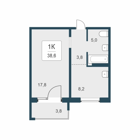 Купить однокомнатную квартиру в ЖК Цветной Бульвар в Новосибирске. Вариант № 9874307, 0, площадь -  квм, цена 6000000 рублей