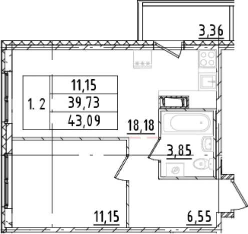 Купить квартиру на вторичке в ЖК ЦДС Parkolovo в Санкт-Петербурге. Вариант № 8032723, 0, площадь -  квм, цена 9216842 рублей