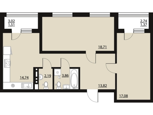Купить квартиру в новостройках в ЖК Бунин в Воронеже. Вариант № 5794956, 0, площадь -  квм, цена 10529036 рублей