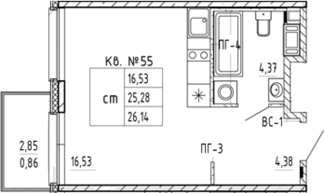 Купить квартиру в новостройках в ЖК PlUS Пулковский в Санкт-Петербурге. Вариант № 5586144, 0, площадь - квм, цена 5779554 рублей