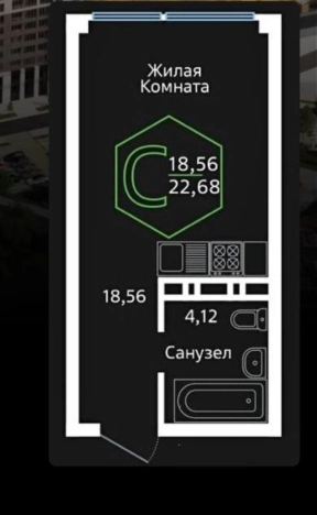 Купить Студию в Краснодаре. Вариант № 15189, 4, площадь - квм, цена 5900000.0000 рублей