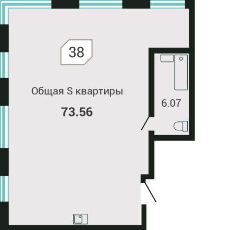 Купить двухкомнатную квартиру в Приморском крае. Вариант № 72215, 0, площадь -  квм, цена 16162650 рублей