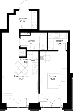Купить однокомнатную квартиру у метро Мякинино в Москве. Вариант № 141582, 0, площадь -  квм, цена 27269963 рублей