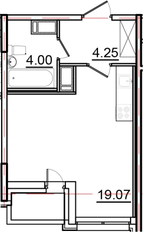 Купить Студию на улице Вадима Шефнера в Санкт-Петербурге. Вариант № 6511072, 0, площадь -  квм, цена 7605500 рублей