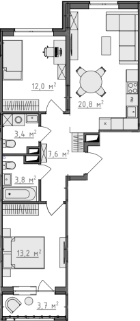 Купить квартиру на улице Белоконской в Владимире. Вариант № 156218, 0, площадь -  квм, цена 6703550 рублей