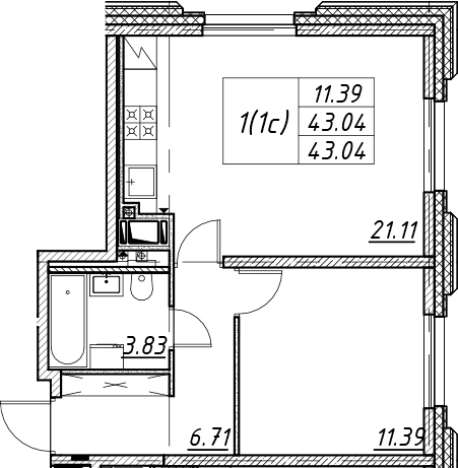 Купить двухкомнатную квартиру в новостройках в ЖК Цивилизация на Неве в Санкт-Петербурге. Вариант № 7849543, 0, площадь -  квм, цена 13037805 рублей