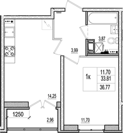 Купить двухкомнатную квартиру в Коммунаре. Вариант № 6964319, 0, площадь -  квм, цена 5532580 рублей