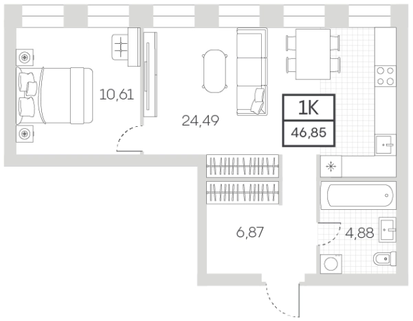 Купить квартиру в новостройках в ЖК Insider в Москве. Вариант № 78498, 0, площадь -  квм, цена 22488000 рублей