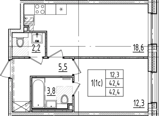 Купить двухкомнатную квартиру в районе Красногвардейский в Санкт-Петербурге. Вариант № 6244299, 0, площадь -  квм, цена 13883328 рублей